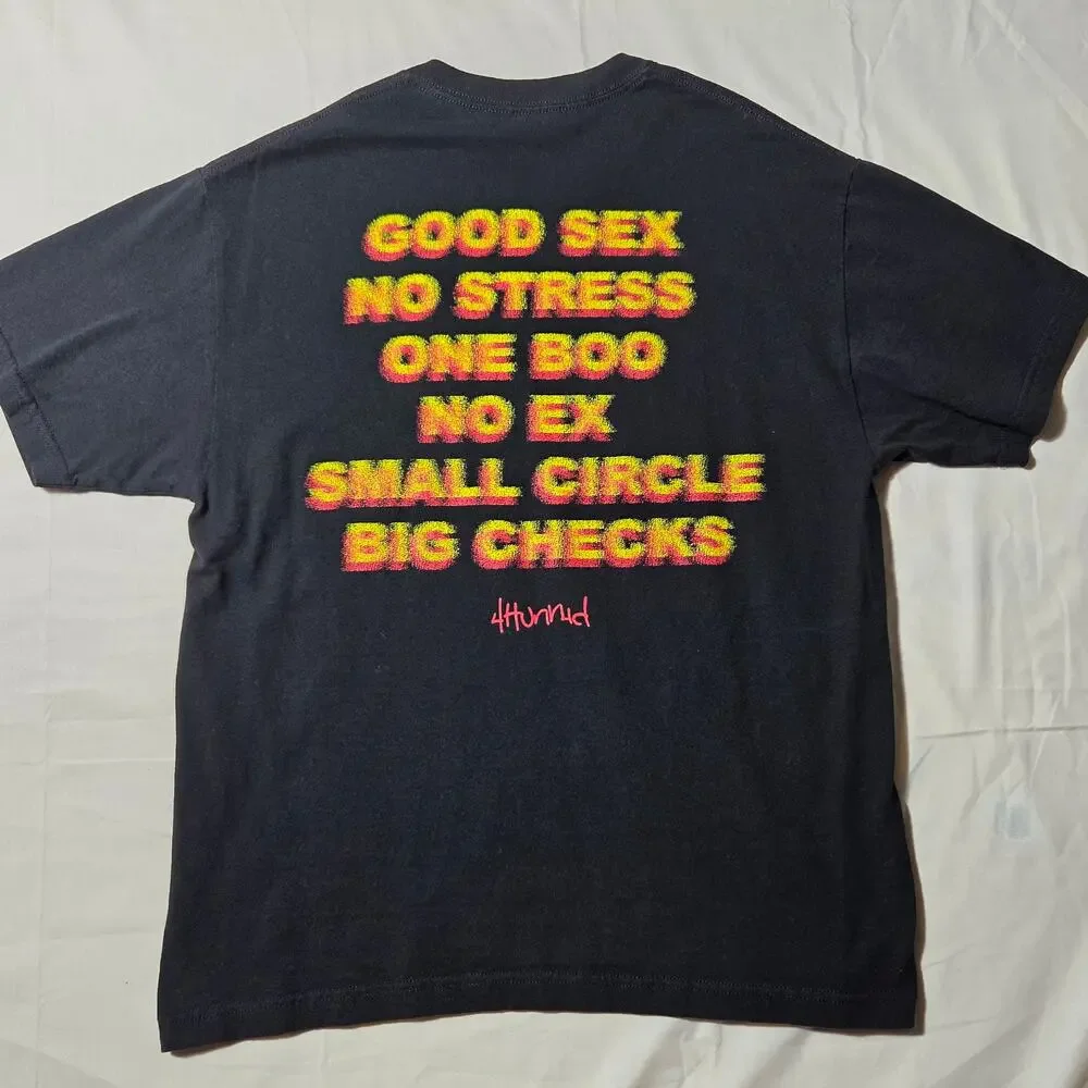 Authentic black 4Hunnid t-shirt Size Large